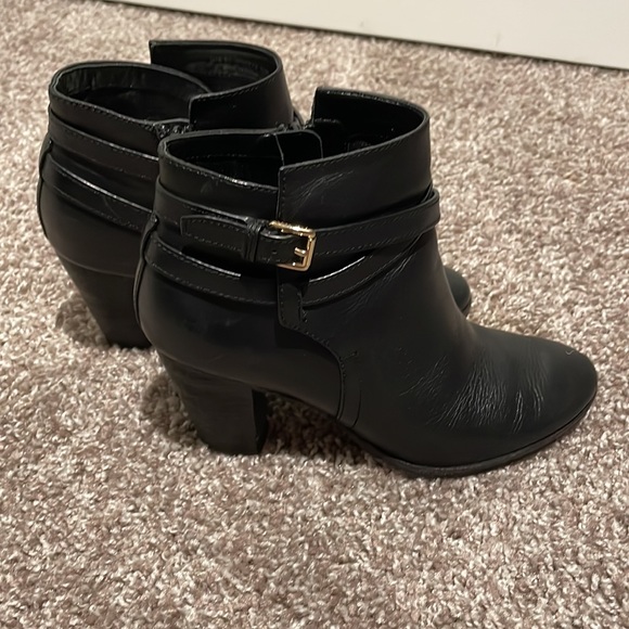 VGUC Cole Haan Black Hayes Belt Booties in Black - Picture 9 of 14